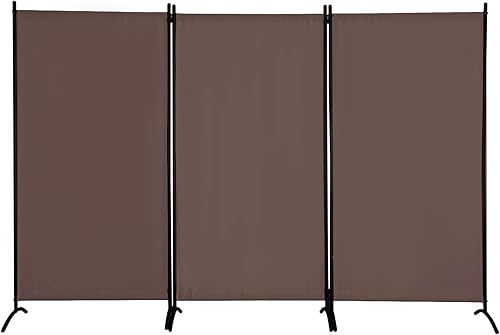 Grezone Divisor de habitación portátil de gran panel plegable para habitación, divisor de oficina portátil (3 paneles), pantalla de privacidad