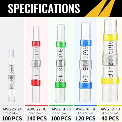 Sopoby AMAZON-SOP-1102US 500Pcs Solder Seal Wire Connectors thumb #1