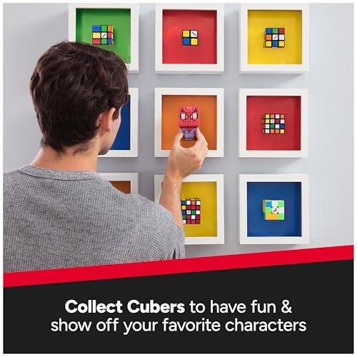 Image of Rubik's Cube, Spider-Man Cuber, Marvel Collectible Fidget Toy & Desk Decor, Problem-Solving Brain Teaser, Classic Color-Matching Puzzle, Sensory Puzzle for Fans of Marvel Rivals Ages 8 & Up