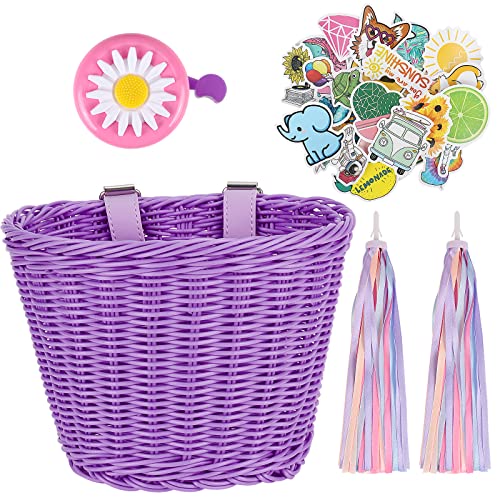 Kinder Fahrradkorb Vorne Mit Deckel - Abnehmbar & Multifunktion