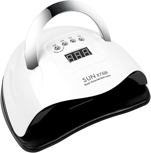 adonpshy Lámpara de uñas, secadora de uñas infrarroja UV LED, máquina de manicura, enchufe ovalado, 1 unidad