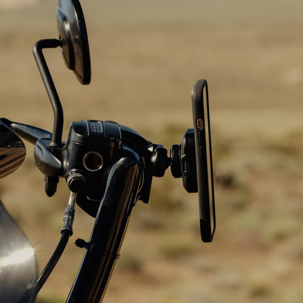 Peak Design Mobile Motorcycle Brake/Clutch Phone Mount, Non-Charging, SlimLink Mounting Technology, Rigid Arm, Fits a Variety of Brake and Clutch Perches, Vibration Isolator, Motorcycle Phone Mount
