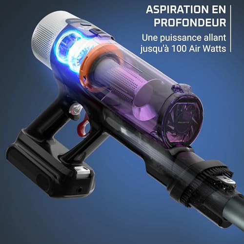 Rowenta X Force Flex 9.60 Aspirateur balai sans fil multifonction Performant avec 100 AW Autonomie 45 minutes Ultra léger Tube Fl - vue 4