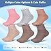 Bulinlulu Women’s Diabetic Socks – 6 Pairs Non-Binding Neuropathy Socks for Women 6-9 9-11(Flower D-Large)
