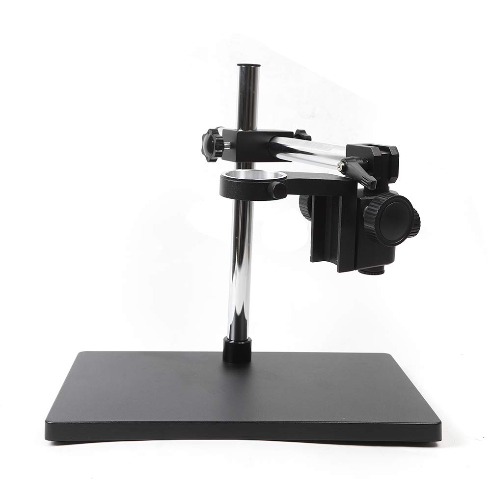 Supporto di base professionale in lega di alluminio universale regolabile in altezza, supporto per microscopio con messa a fuoco manuale per insegnamento, medicina, ricerca, ecc