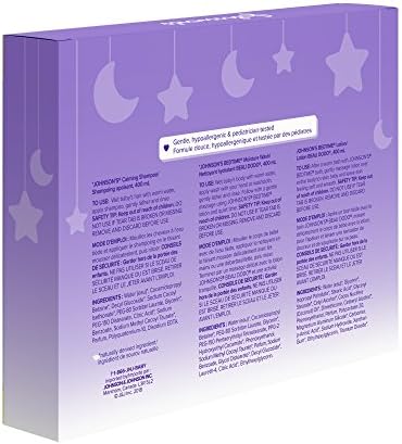Johnson's Baby Bedtime Gift Set, 3 count, Moisturizing Lotion and Cream for Dry Skin, Baby Wash, Baby Shampoo (3 X 400ml) — view 6