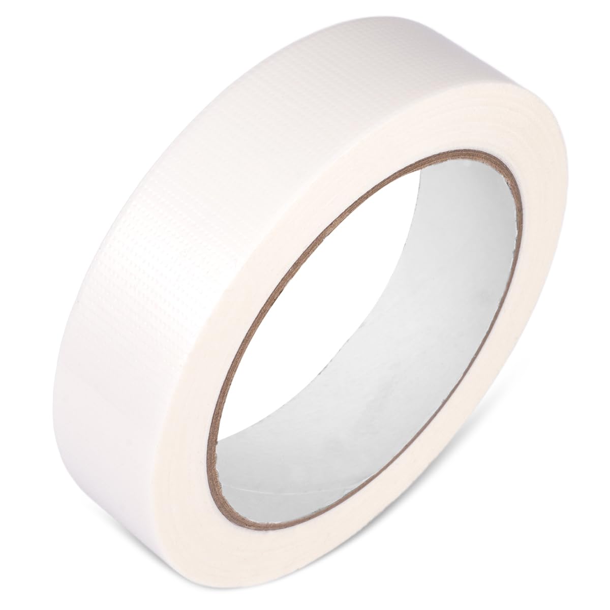 Zyren Nastro Adesivo Telato, 25mm × 20m Nastro Americano Bianco Impermeabile