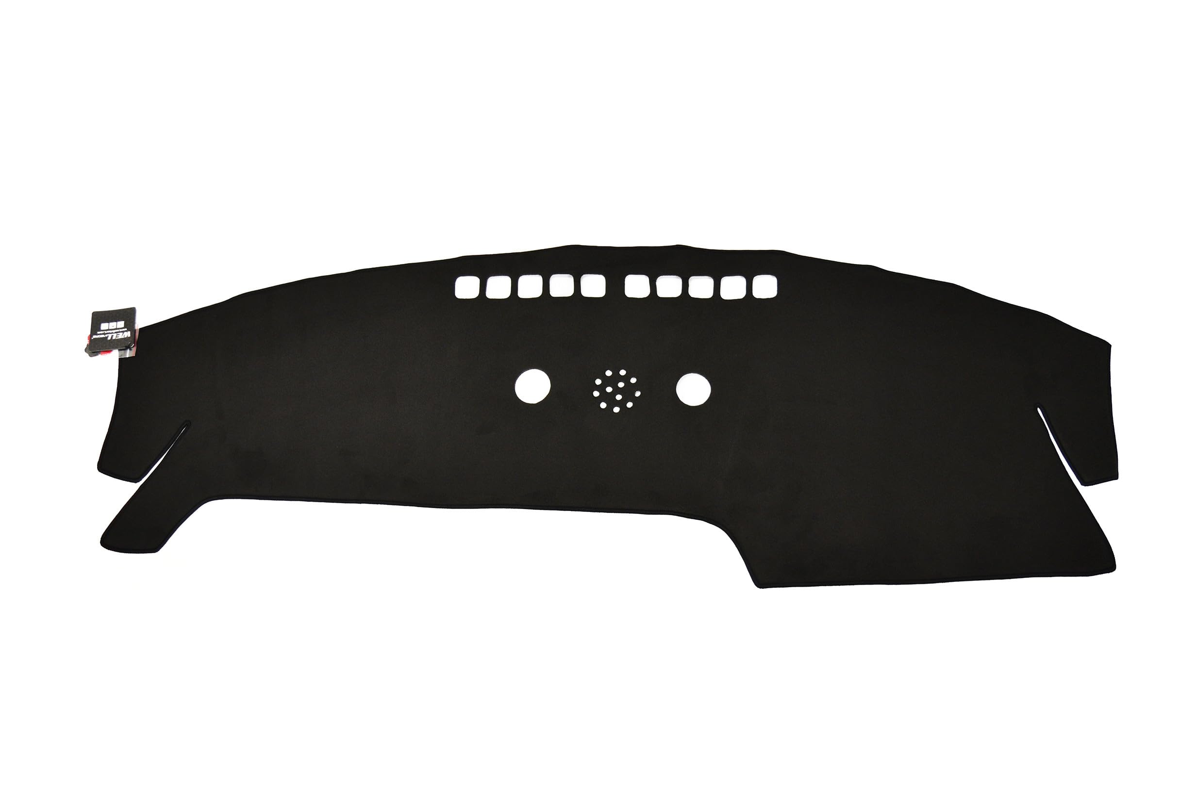 Pdirect Wellvisors Dash Mat Cover Compatible with Hyundai Ioniq 6 2023-2025 Suede Black