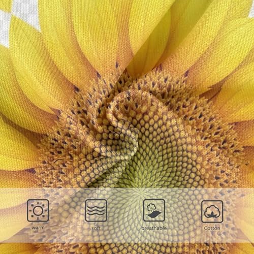 Cotton Girls Underwear Toddlers Bright Yellow Sunflower Petals Floral Panties for Girl Animals Briefs Underpants 2t3