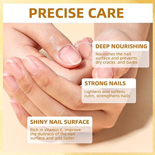 Morovan Cuticle Oil, 15Ml Natural Nail Nourishing Oil Nail & Cuticles Care - For Repair, Moisturize, And Strengthener For Damaged Cuticles, Soothing And Nourishing #TOP2