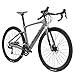 SAVADECK Bici da strada carbonio, R11 bici da corsa in carbonio 700cX40c Gravel bike con Shimano Sora R3000 18S, bici da donna con freno a disco idraulico(Nero grigio, 51cm)