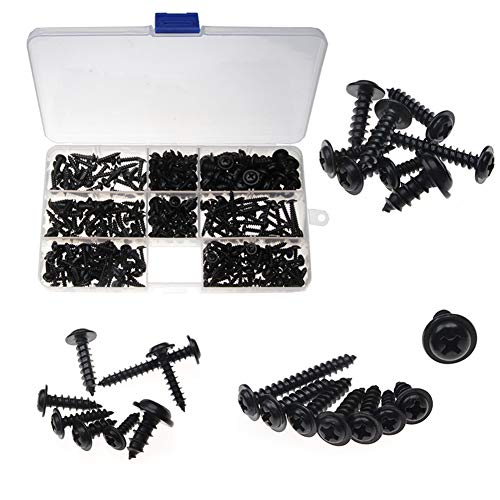 Kit de tornillos autorroscantes Phillips para madera, 340 piezas