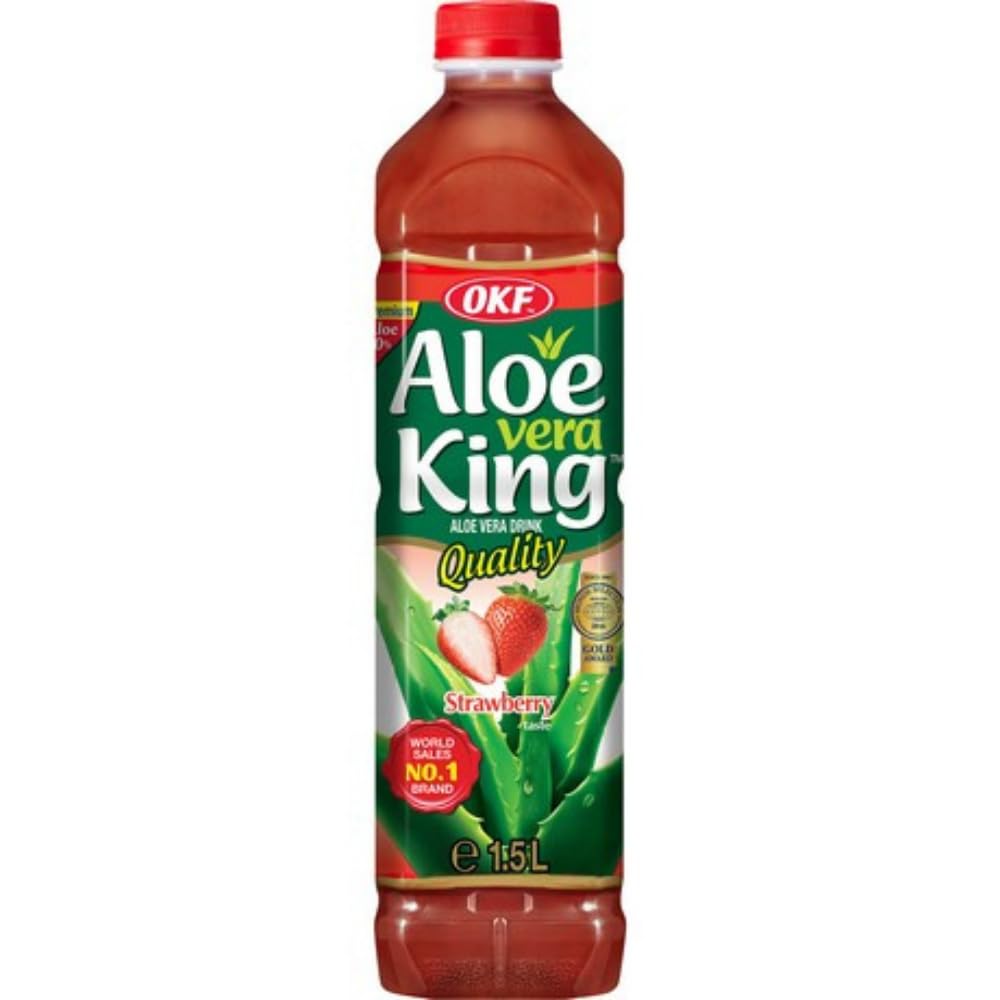 OKF - Aloe Vera Getrnk Erdbeere - 1 X 1.5 Litre : Amazon.de: Lebensmittel  & Getrnke