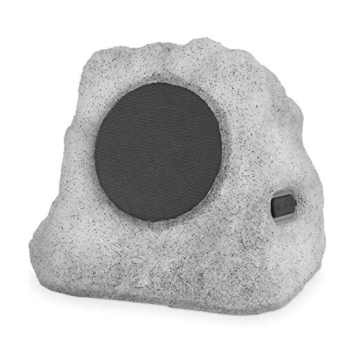Victrola Outdoor LED Lightup Rock Speaker Single - Wireless Bluetooth Speaker for Garden, Patio | Waterproof Design, Built for All Seasons | Rechargeable Battery | Wireless Music Streaming
