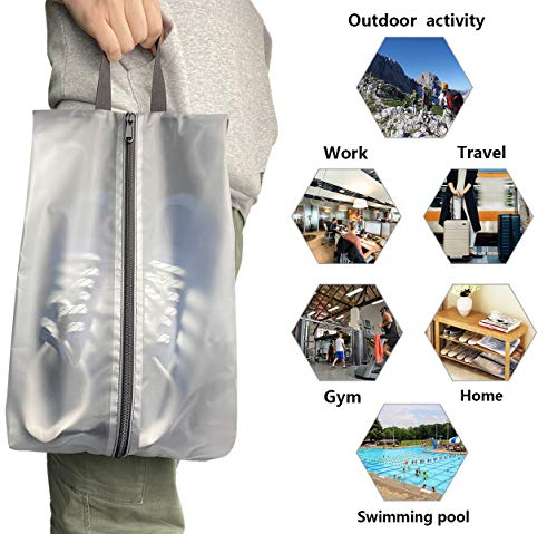 Bolsas de zapatos de viaje impermeables organizador calzado portatil 5