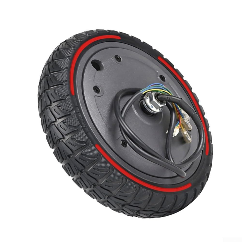 36V 350W Motor Wheel for Electric Scooter, Solid Tyre Design Specifically for Xiaomi For M365, Easy Replacement (Red)