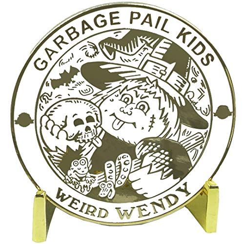 GPK-CC-002 Weird Wendy Topps Officially Licensed David Gross Artist Collaboration GPK Challenge Coin Garbage Pail Kids