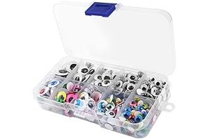 500-Piece Mixed-Color Self-Adhesive Googly Wiggle Eyes for Crafts and DIY Projects