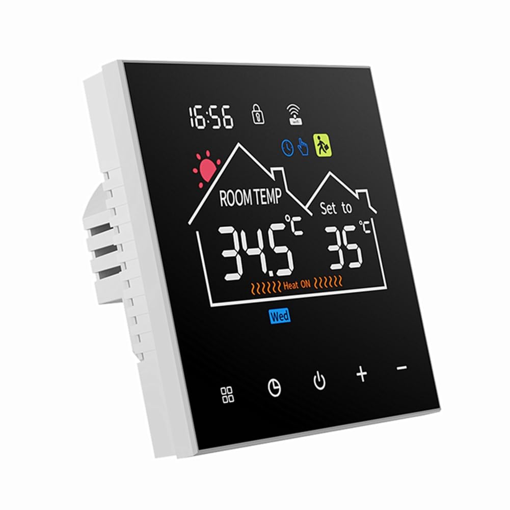 Giwfbqtr Smart Wifi Wireless Thermostat For Efficient Gas Boiler Water Heating Water Heating Digital Temperature Controller B