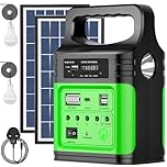 VCLPOWER 74Wh/20000mAh DC Portable Power Station with Solar Panels,12V/9V Type-C Fast Charging Solar Power Station for Home Emergency Outdoor Camping