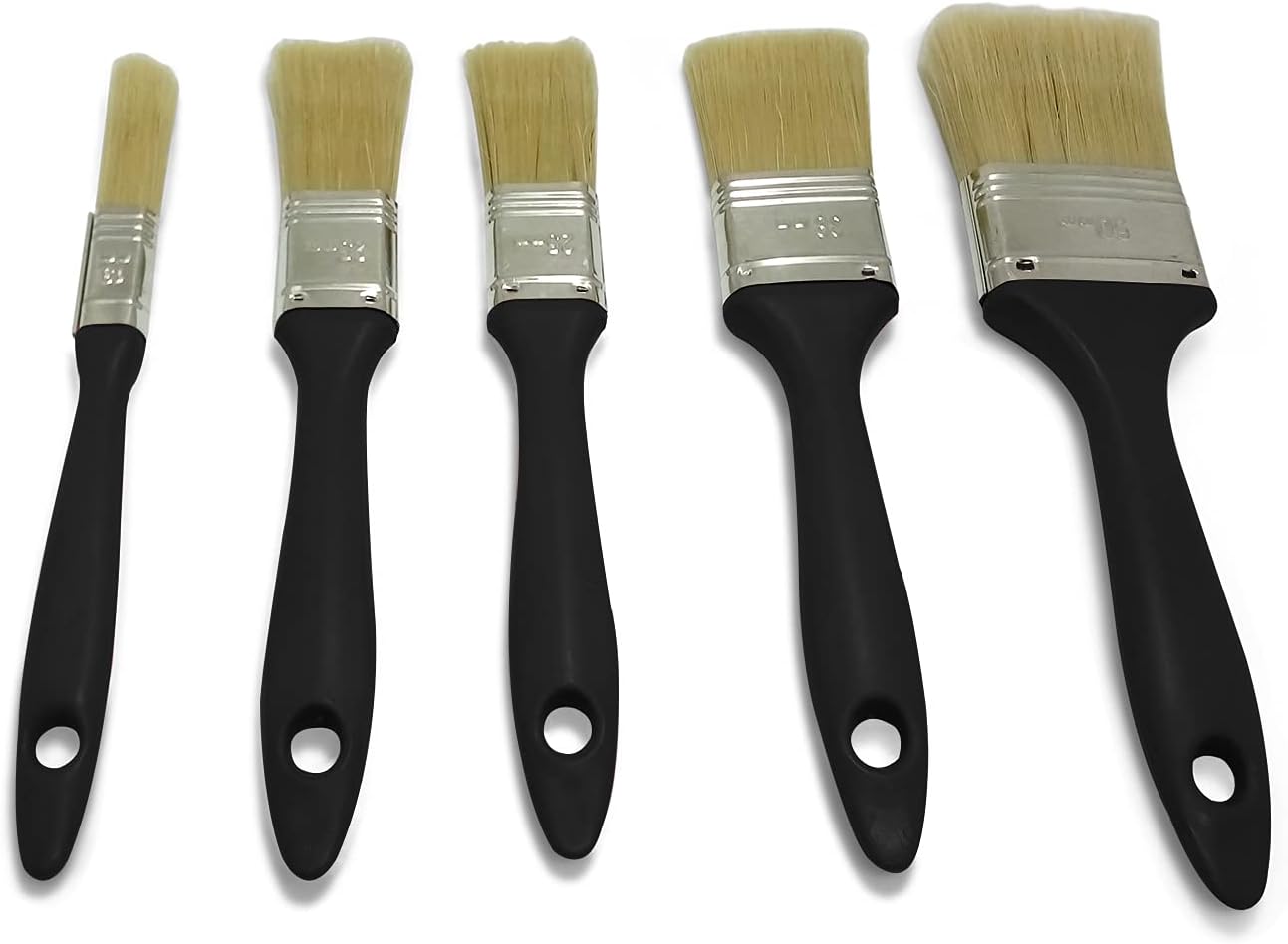 Lot De 3 Pinceaux De Peinture Pour Murs, Petits Pinceaux Pour Décoration Murale