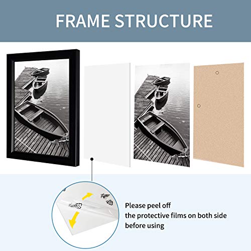 Giverny 8X10 Picture Frames, Black Photo Frames For Wall Or Tabletop Display, Simple Design Glossy Finish Frame Perfect For Home Decoration, Office, Hotel And Various Ceremonies Praties #TOP2