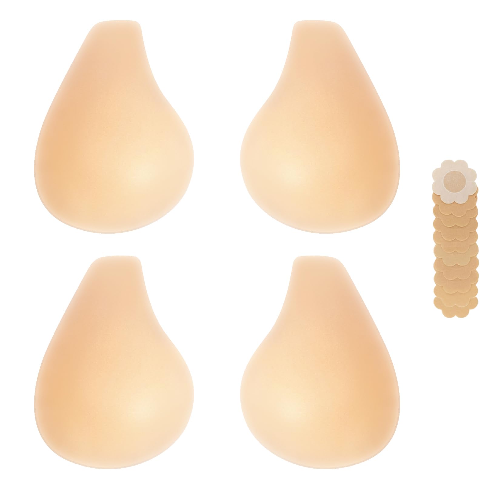Bontierie2025 Added Lift Seamless Nipple Covers Ultra-Thin Push up Sticky Pasties Women Adhesive Bras