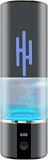 New Upgrated Hydrogen Water Bottle Generator, High-Concentration Up to 13520ppb with Metal Body, SPE PEM Dual Chamber Ionizer, Magnet charging, 230ml