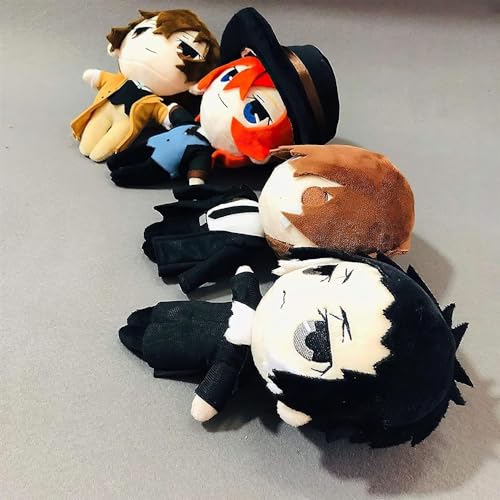 Bungo Stray Dogs - Almohada de peluche con personajes de anime Dazai Osamu/Edogawa Rampo/Nakahara Ch