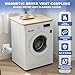 Magnetic Dryer Vent Coupling Strong Magnetic Self-connection，Suitable for Confined Paces Magnetic Dryer Vent Coupler with 4 inch Hose,Magnetic Dryer Vent Connector Kit Easy to Connect（WHITE)