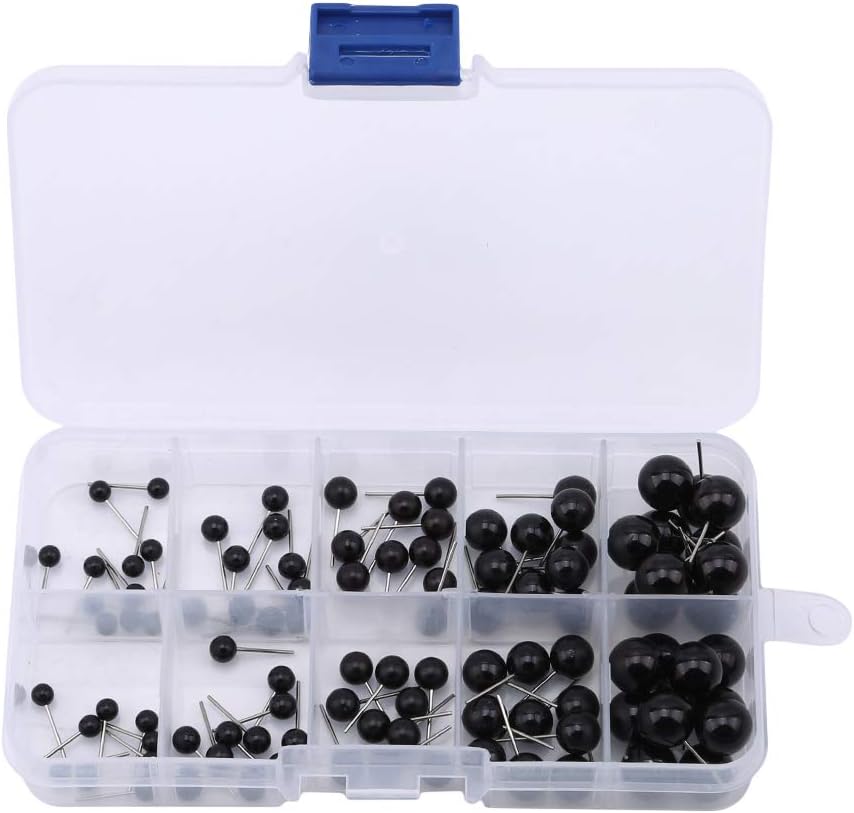 LIGHTBLUE 100 Pcs/Box Cute Animal Black Eyes Tool for Needle DIY Dolls Sewing Accessories