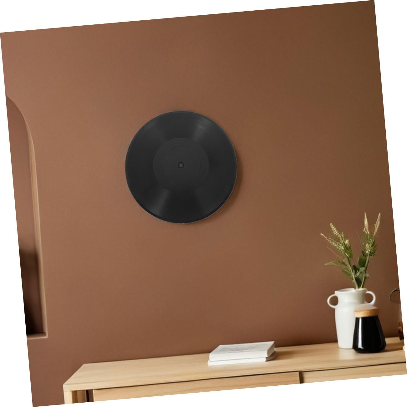 6pcs Black Blank Vinyl Record Decor for Wall, Music Room image 4
