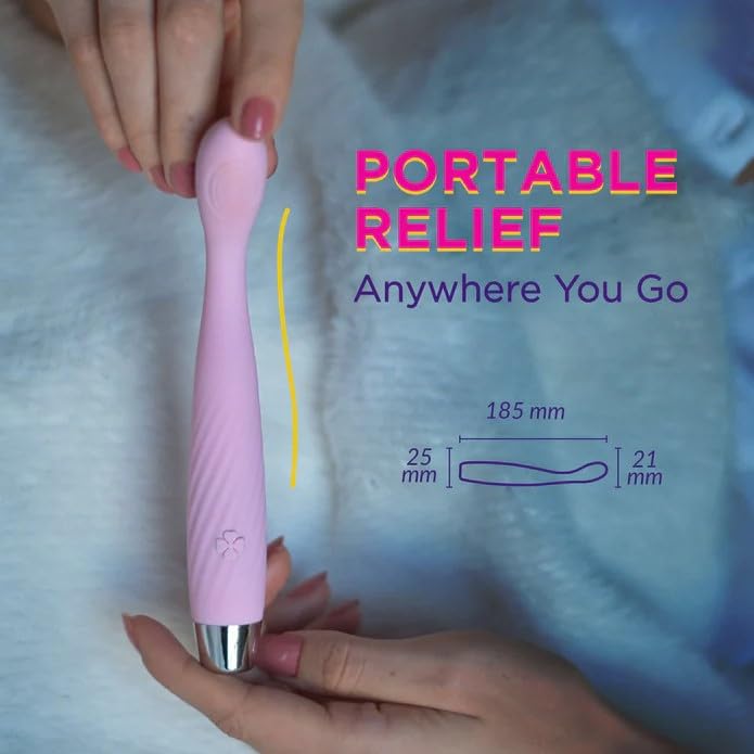 Image of HEEJ Premium Rechargeable Handheld Massager | Personal Care Device | Percussion Massage | Multiple Speed Modes | Ergonomic Design | Portable & Lightweight | Elegant Pink Finish