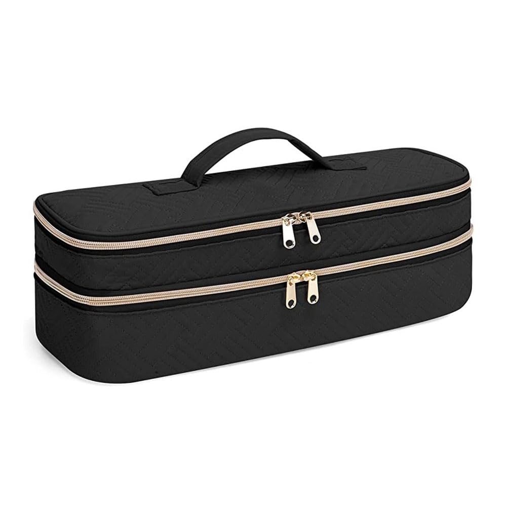 CTRLZS Carrying Case Hair Dryer/Volumizer/Styler, Hair Tools Insulated Storage Bag Organizer for Hair Stylist with Dividers Reusable