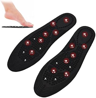 Magnetic Insoles, Shoe Inserts Massage Therapy Insole Health Foot Care Pads Reflexology Pain Relief for Women & Men Adjustable (10.2 x 3.3 INCH)