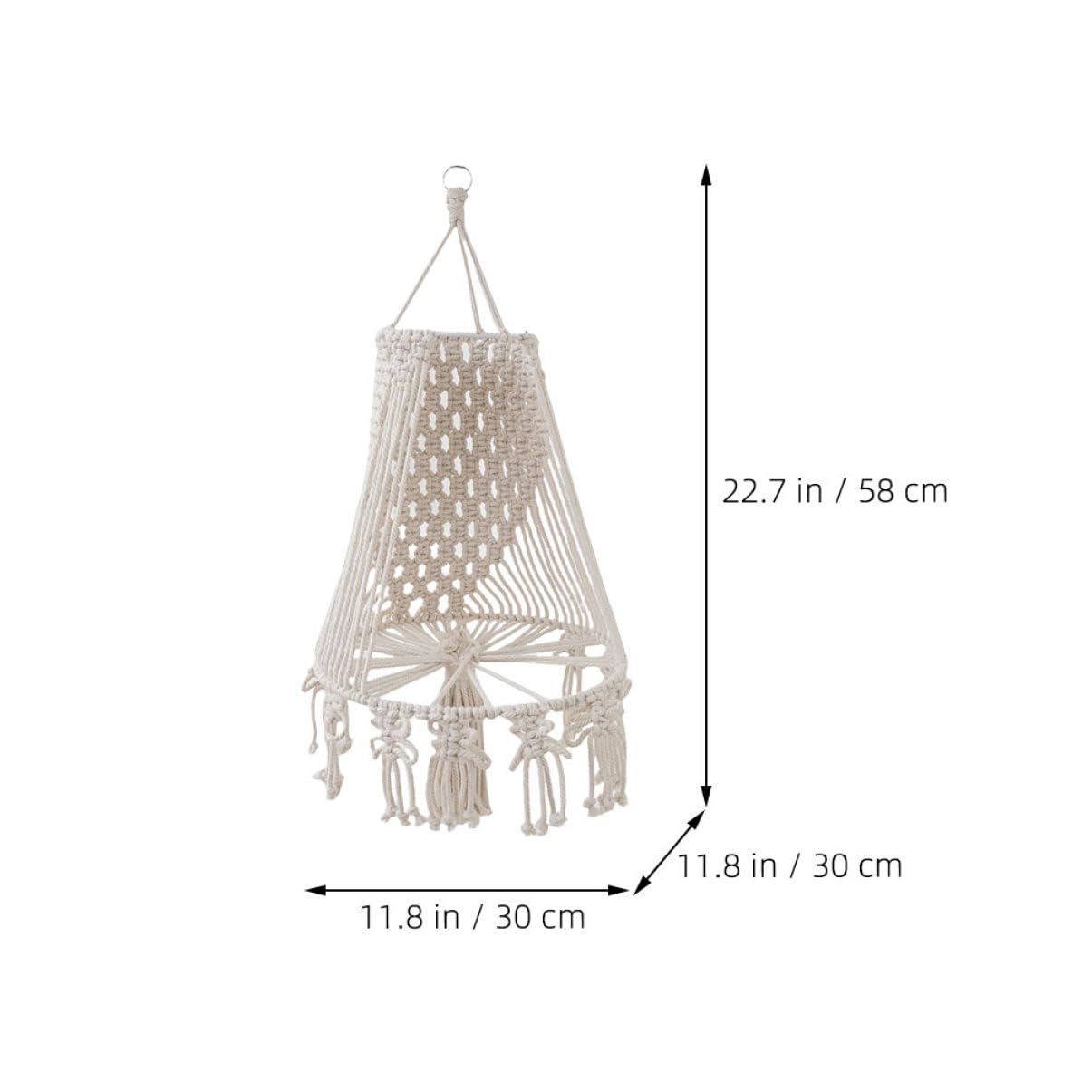 BESTonZON Suspension pour Plantes Macramé Panier Suspendu Intérieur Décoratif pour Entrées Salons Chambres Et Balcons