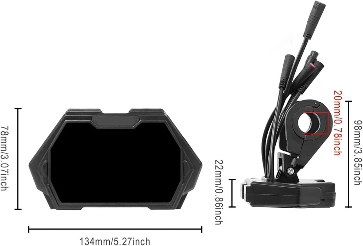 LCD Display Replacement for Electric Scooters - Digital Dashboard Screen Compatible with KUGOO/Kukirin G3 Pro & Similar Models - Replacement Meter Accessory
