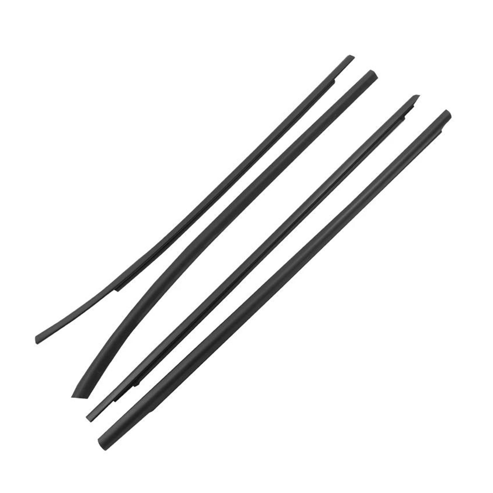 Atgcbcauf Black 4Pcs/Set Window Glass Rubber Weatherstrip Seal Strip Trim For Hyundai Ix35 2010-2015 82210-2S000 Atgcbcauf(Black)