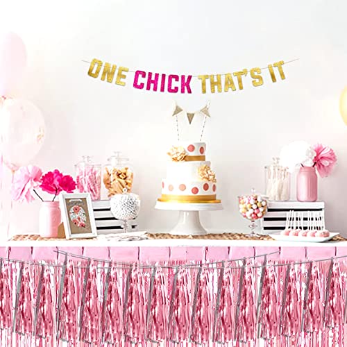 4P Light Pink Foil Fringe Metallic Tassel Streamers Banner Tassel Garland For Parade Floats, Bachelorette, Wedding, Birthday, Halloween, Christmas, Bridal/Baby Shower Party Decorations #TOP3