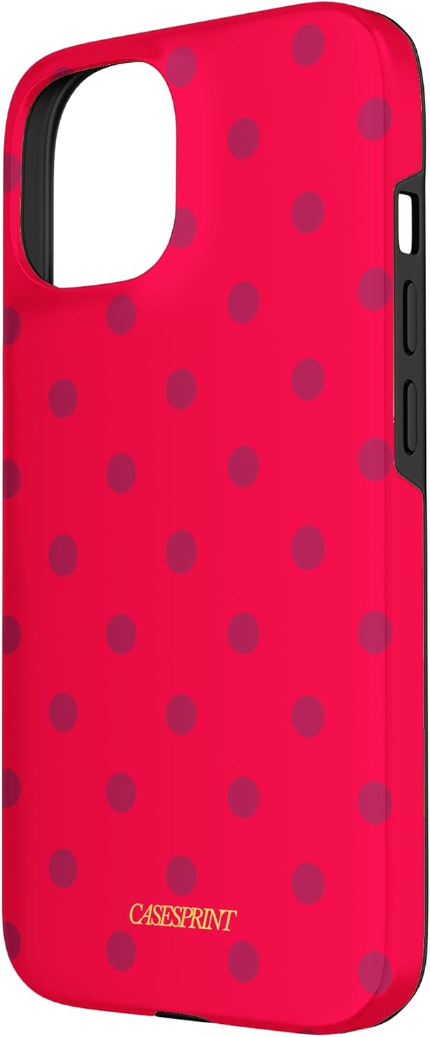 Watermelon Reds Polka DOTS Case for iPhone 15