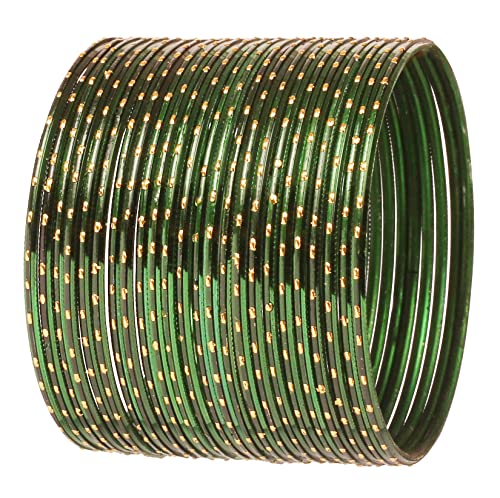 Sunsoul by Touchstone Colorful Bangle Collection Indian Bollywood Alloy Metal Multi Purpose Pretty Rich Look Textured Color of Life Designer Jewelry Bangle Bracelets Set of 24 for Women.