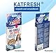 KATFRESH Power Filter - Effektiver Katzentoiletten Geruchsfilter - Reduziert Urin-Geruch und Ammoniakgase im Katzenklo - Geruchsentferner Filter