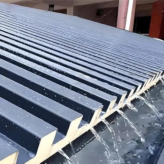 Geïsoleerde dakpanplaten: Waterdichte polycarbonaat golfplaten voor pergola's en tuin