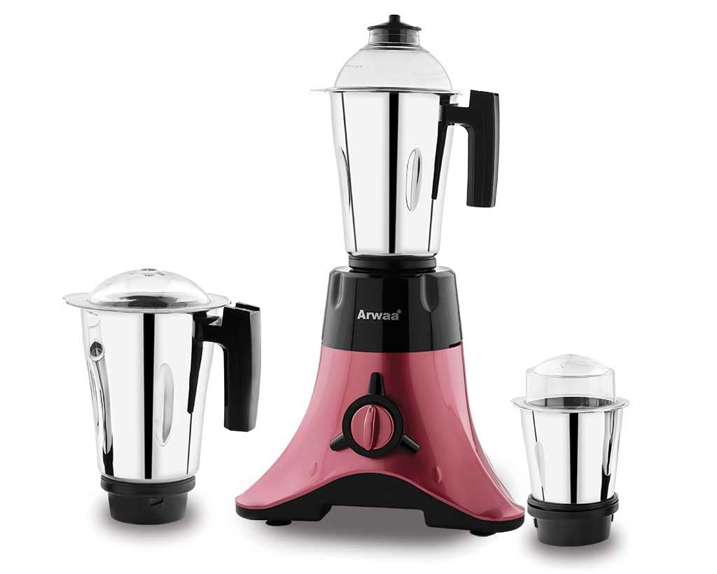 Buy Arwaa Jet 550W Red Rose with Coating Body, 3in1 Mixer Grinder