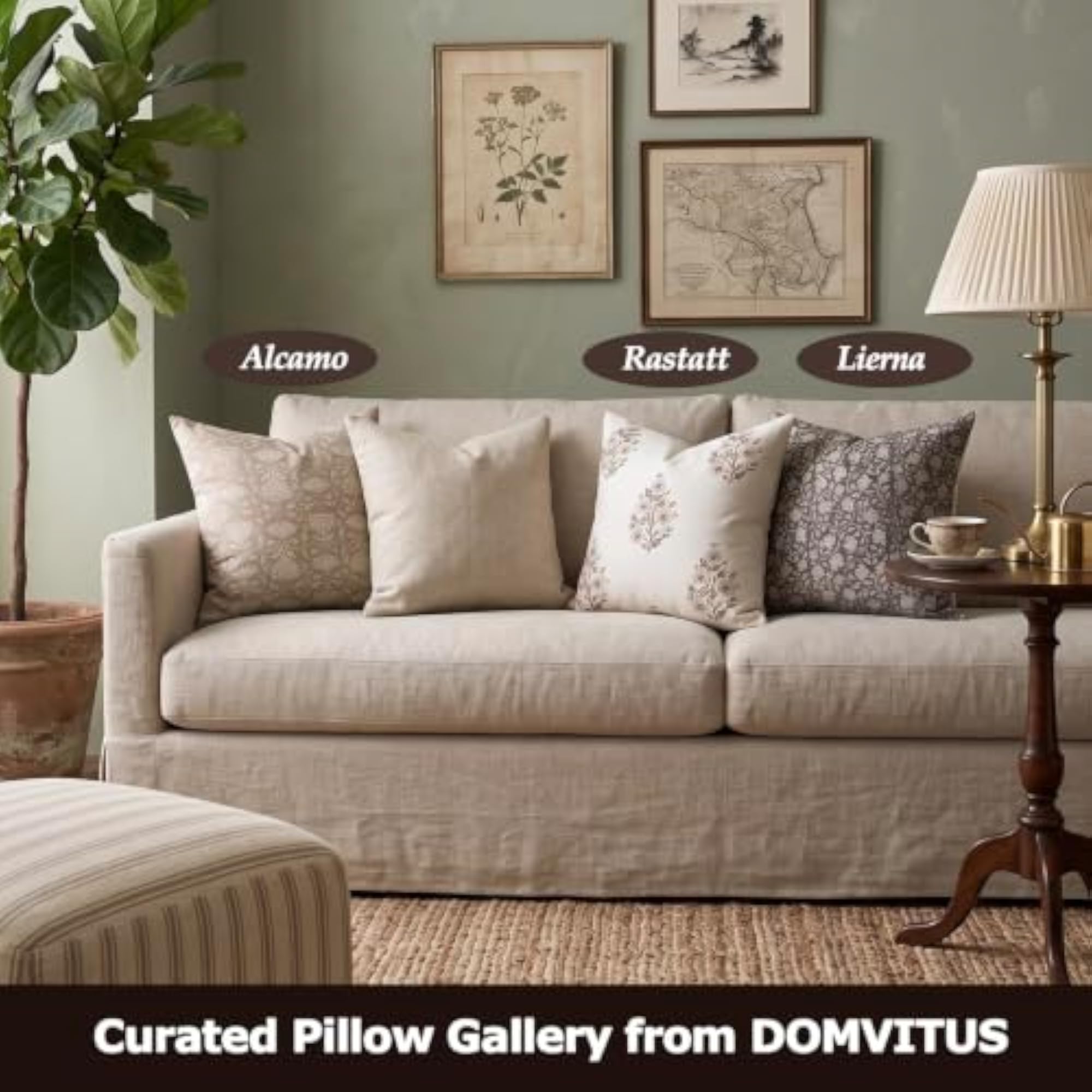 Floral Pillow Covers 20x20, Throw Pillows for Couch