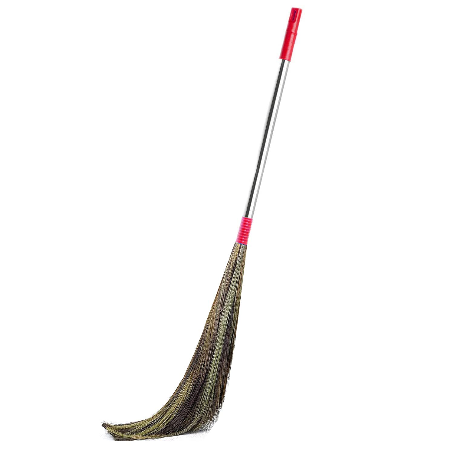 CHAND SURAJ EazySweep Hard_Floor Broom Stick for Home Cleaning | Phool Jhadu Sweeps All Type of Floors | Multicolor | Metal Handle & Plastic Grip