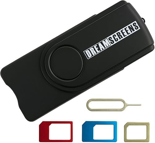 Dreamscreens Lector de tarjetas SIM USB multimedia SD TF MMC con adaptadores Micro y Nano SIM y software de edición SIM y recuperación de texto