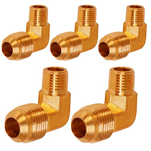 Codo de montaje Highcraft de latón de 90° para conexiones de tubería flare 2