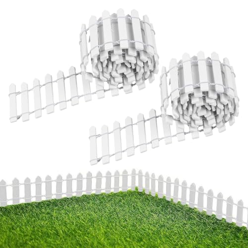 ROMOLY Valla de Jardín Estilizada - Compatible Con Vallas de Madera Natural Para Jardín