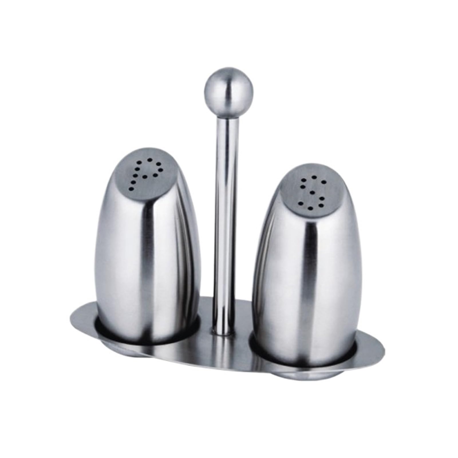 1set 304 Stainless Steel Seasoning Jar Set Pour Sucre